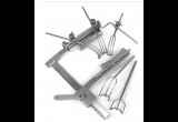 Cooley Rib Spreader, Adult, complete with Cosgrove mitral value retractor attachment