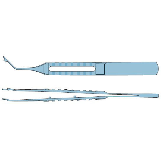LENS FOLDING FORCEP