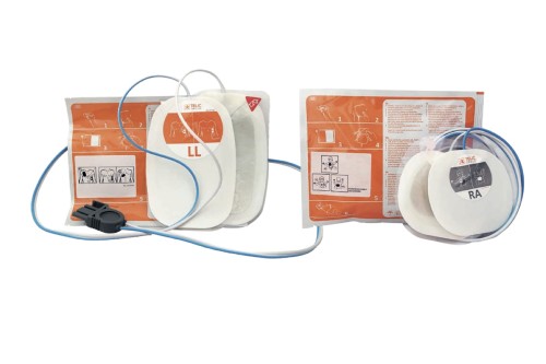 Defibrillation Electrodes with Cable
