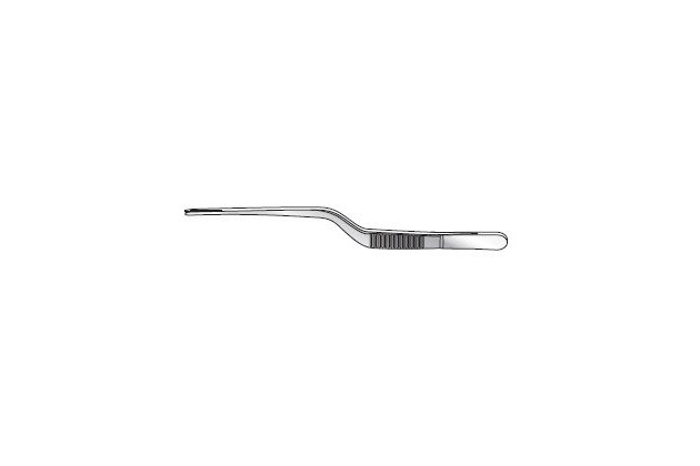 Adson dissecting forceps, bayonet, fine, serrated jaws, jaw 2.5mm at tip